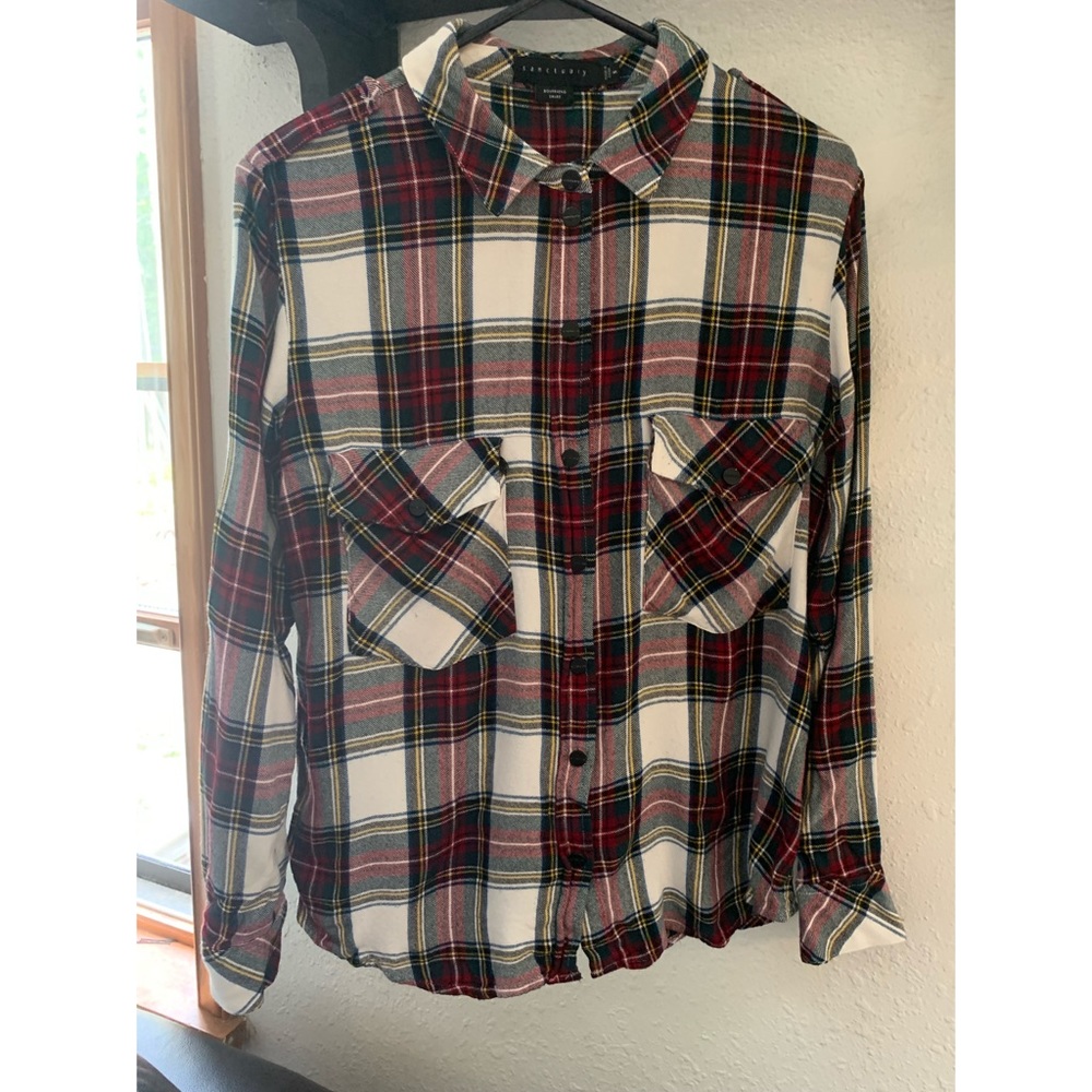 Sanctuary Boyfriend Flannel Shirt